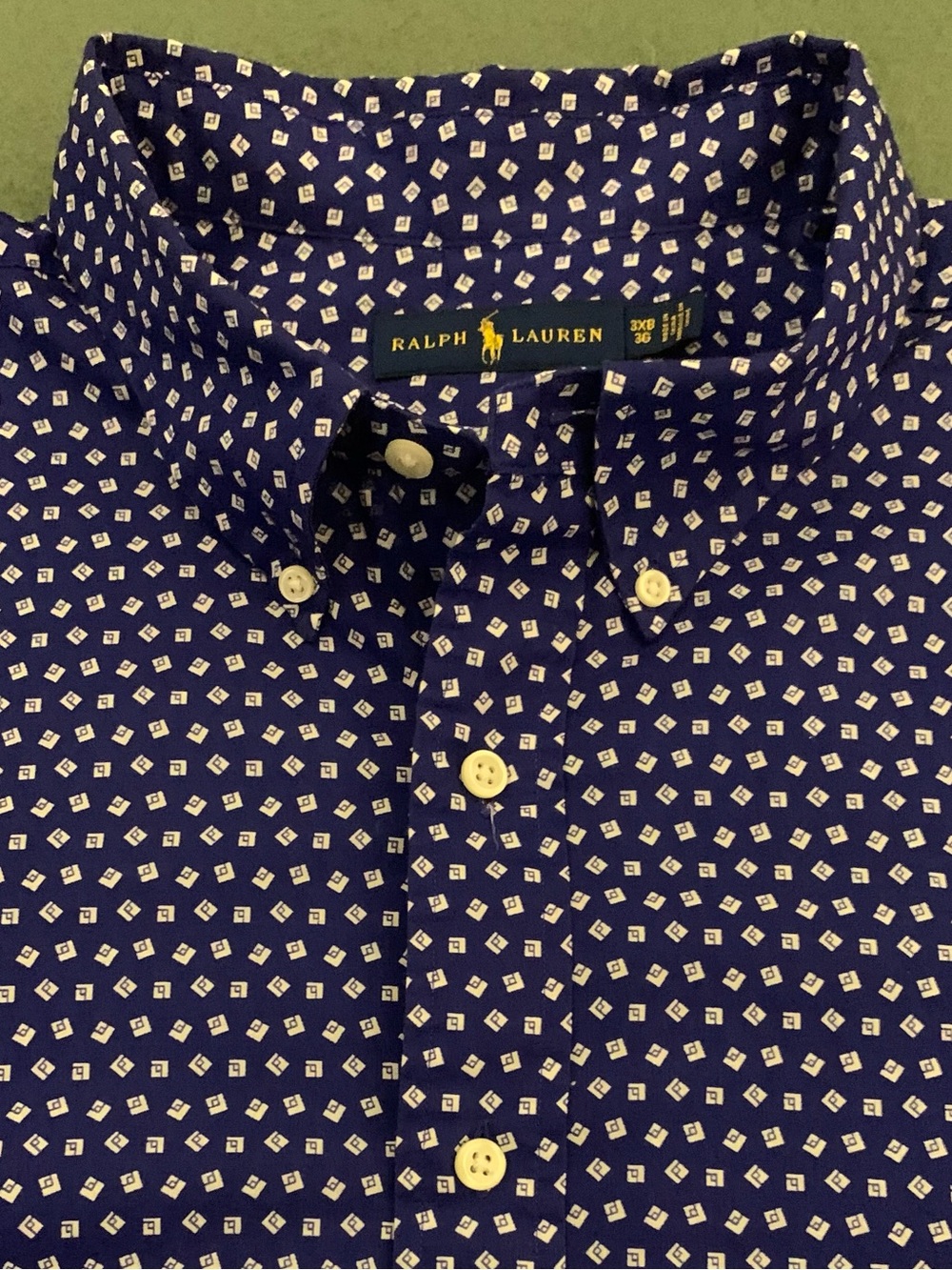 RALPH LAUREN LS All cotton Print shirt